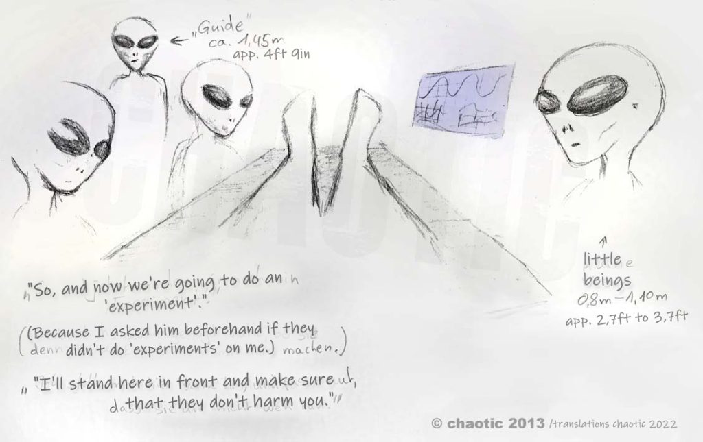 Lying on an examination table