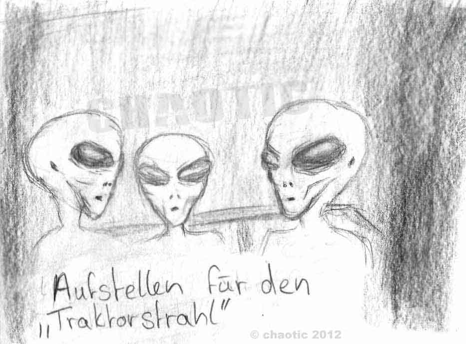 Aufstellen für den Traktorstrahl